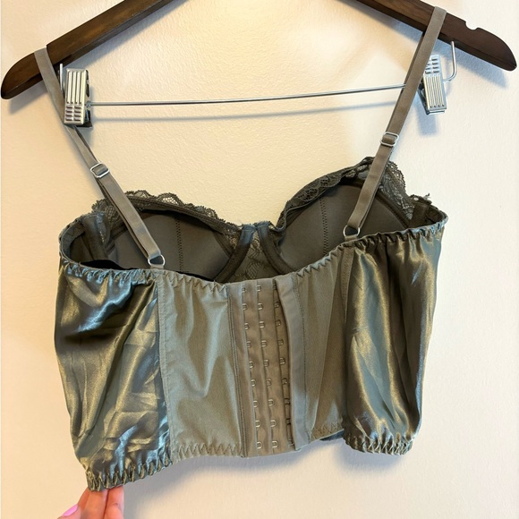 Urban Outfitters Out From Under Ava Lace Satin Corset Top Corset Bra - Picture 3 of 5